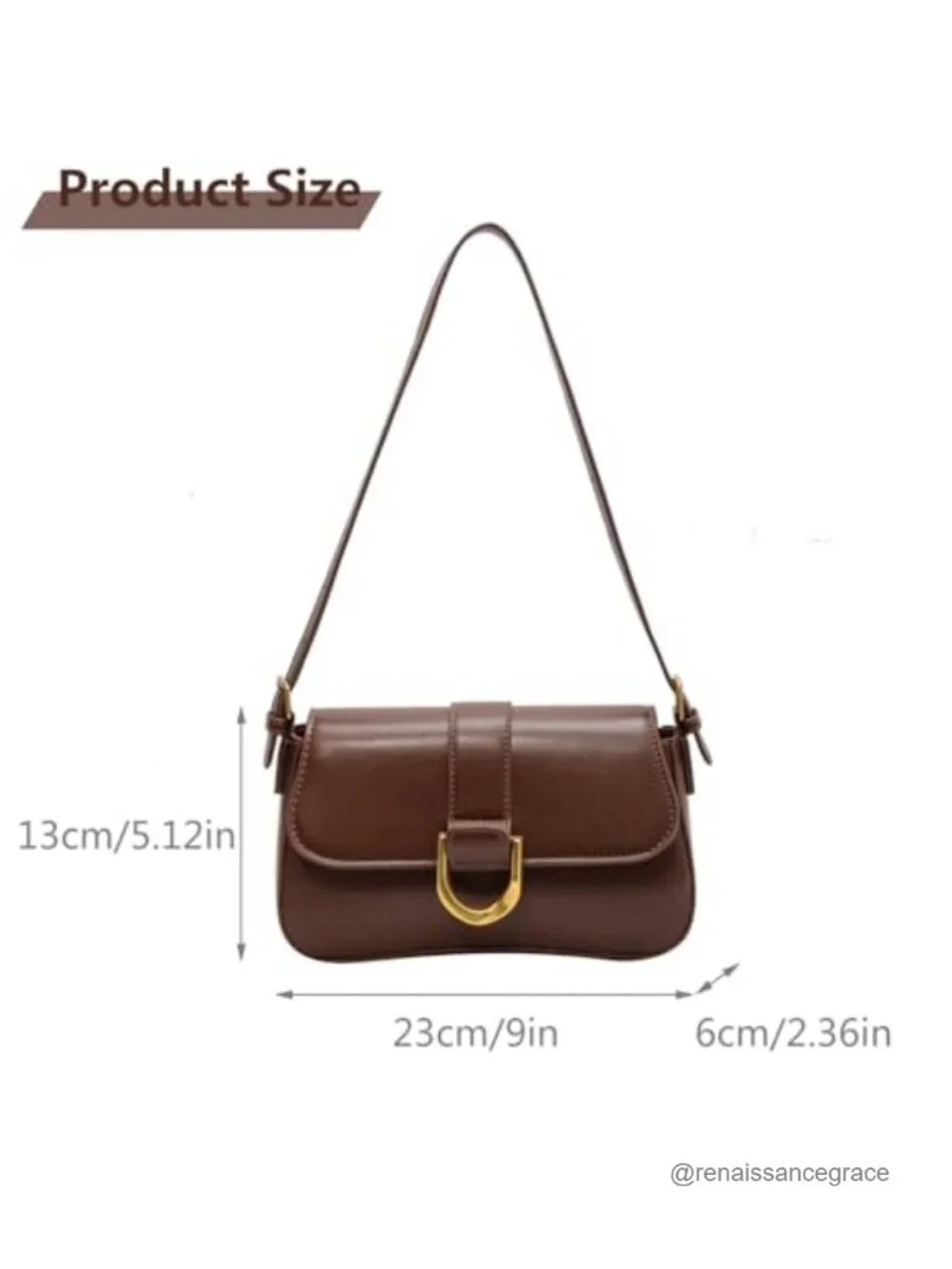 Vegan Leather Shoulder Bag Crossbody Purse Hobo Clutch Adjustable Strap Y2K